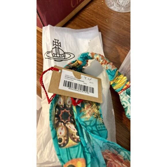 Vivienne Westwood floral headband Turquoise